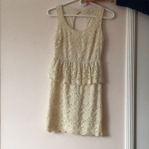 Pins & Needles Lace Peplum Dress | S